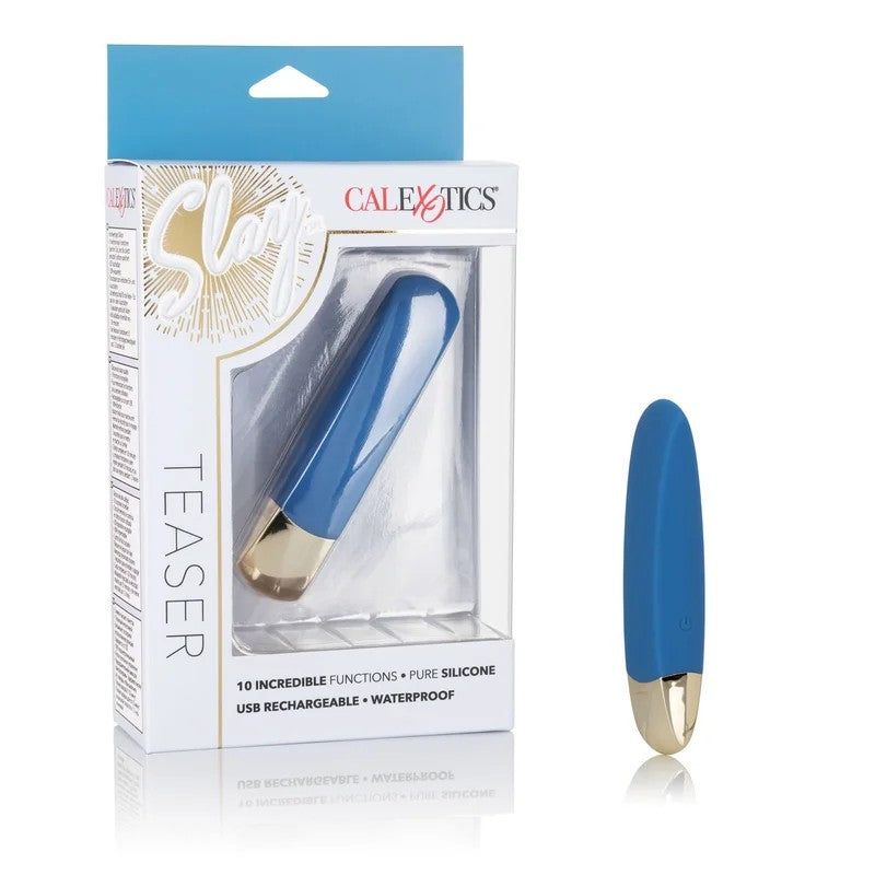 Calexotics–Slay#TeaseMeRechargeablePinpointVibrator(Blue)