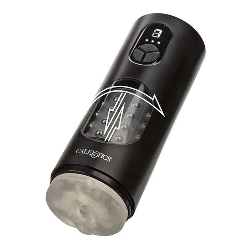 CalExoticsBionicBeadedPowerStrokerVibratingMaleMasturbator