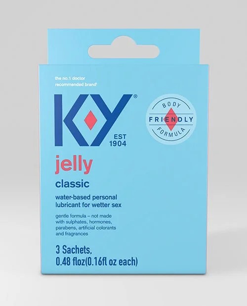 K-YWaterBasedJellyLube–Packof3Satchet
