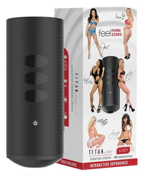 KiirooTitanTheExperienceInteractiveVibratingStroker–Black