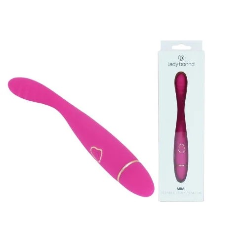 LadyBonnd–“Mimi”FlexibleG-SpotVibrator(DarkPink)