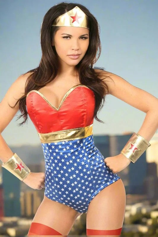 Lavish3PCSexyWonderWomanCostumeinSizeS,M,L,XL,2X,3X,4X,5X,or6X