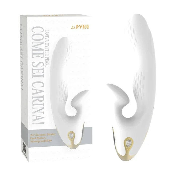 LaViva–OysterPearlComeSeiCarinaRechargeableVibrator(White)