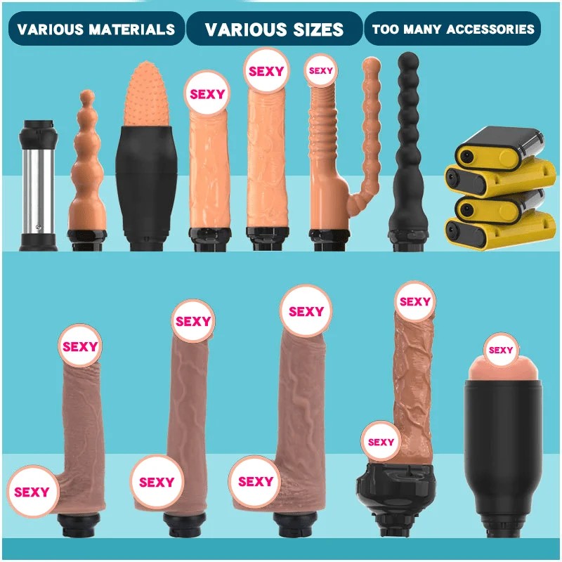 LeatherBagSexMachine1.0AndPillowDildoMachineAccessories