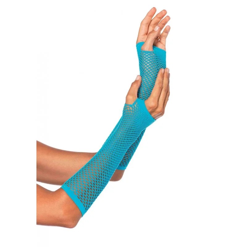 LegAvenue–ElbowLengthTriangle-NetFingerlessGloves(Blue)