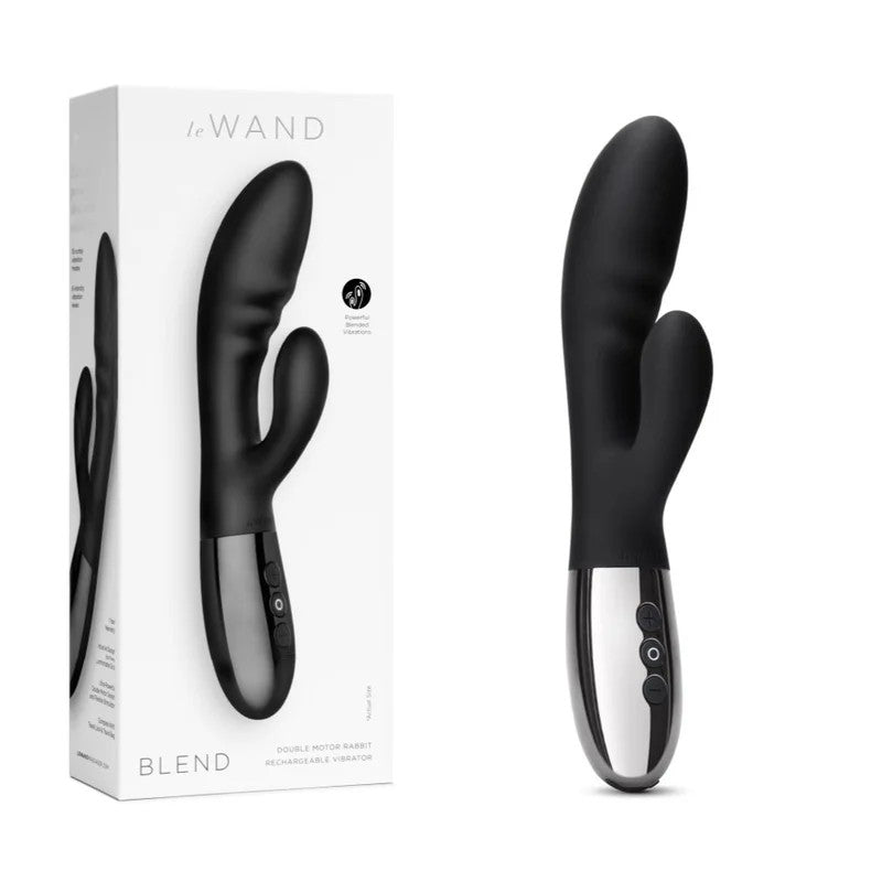 LeWand–“Blend”DoubleMotorRabbitRechargeableVibrator(Black)
