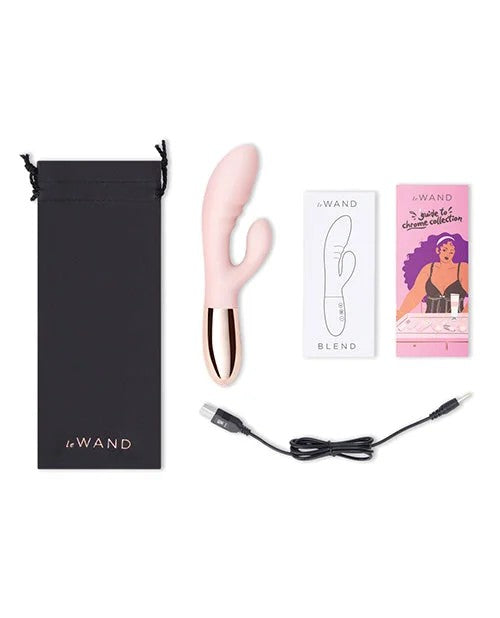 LeWandBlendDoubleMotorRabbitRechargeableVibratorinRoseGold,Black,orCherry