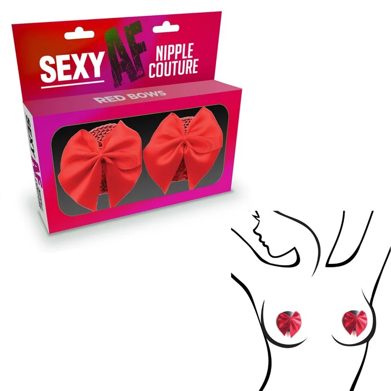 LittleGenie–SexyAFNippleCouturePasties(RedBow)