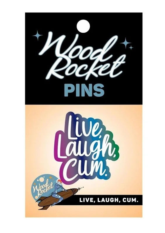 Live,Laugh,CumEnamelPin