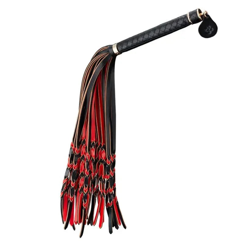 LOCKINKRed&BlackBraidedTailFlogger