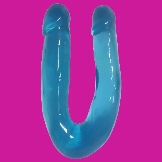LollicockSweetSlimDoubleDipperDildo–Blue