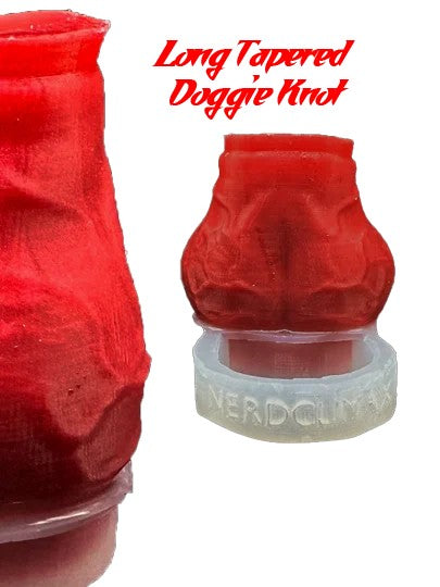 LongTaperedDoggieKnot–SexToyforCouplesandMen–DildoEnhancer–CockRing