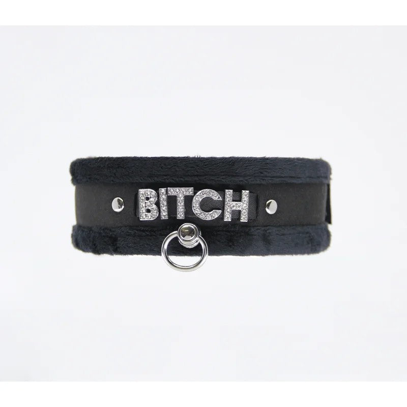 LoveInLeather–DiamanteBitchCollar|Black