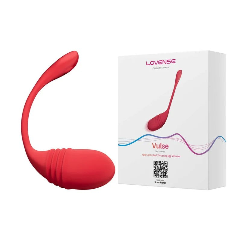 Lovense–VulseAppEnabledThrustingEggVibrator(Red)