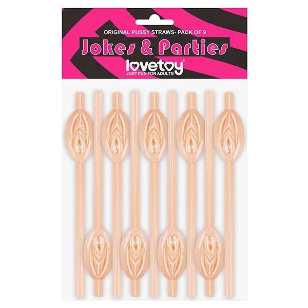 Lovetoy–Jokes&PartiesPussyStraws–9pk(LightFlesh)