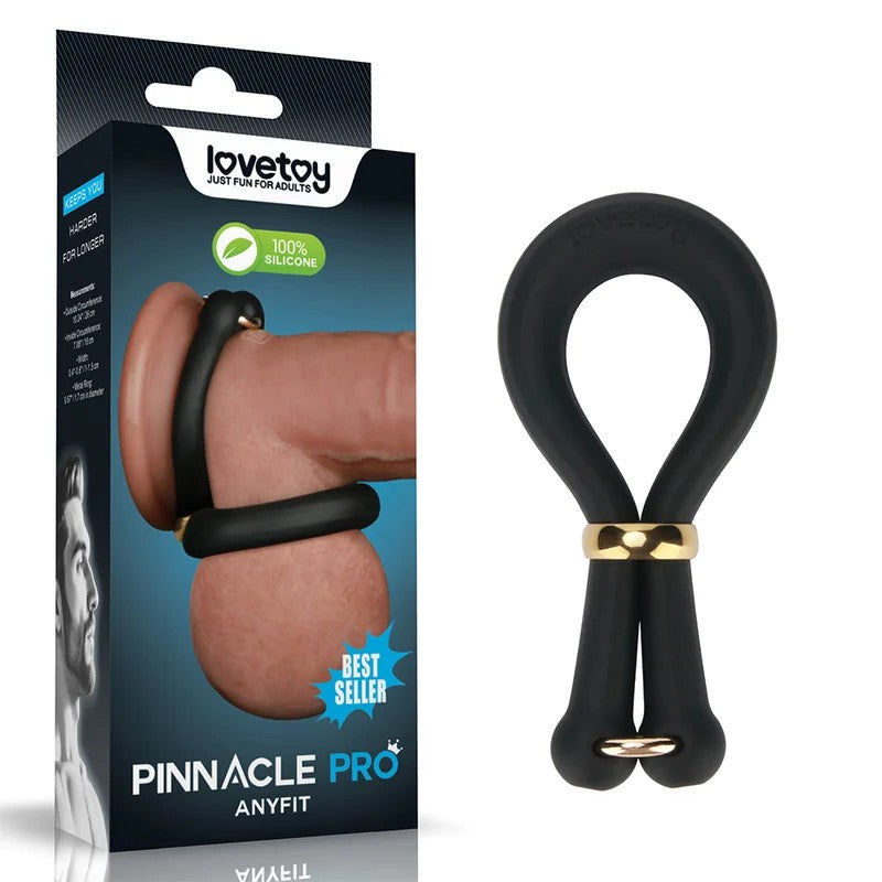 Lovetoy–PinnacleProAnyfitLassoCinchCockandBallRing(Black)