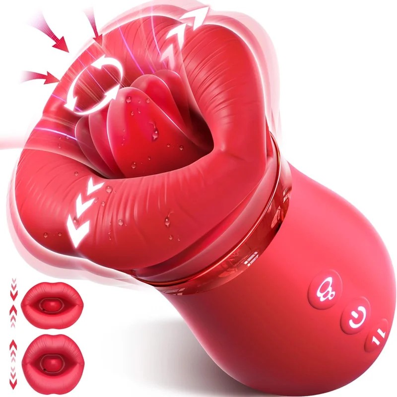 Lurevibe–4IN1MouthSuckingVibratorRoseSexToy