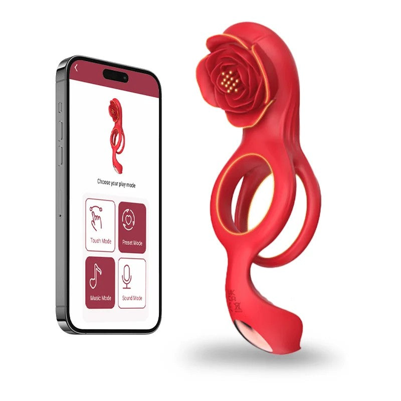 Lurevibe–CockRingwithRoseClitoralStimulation