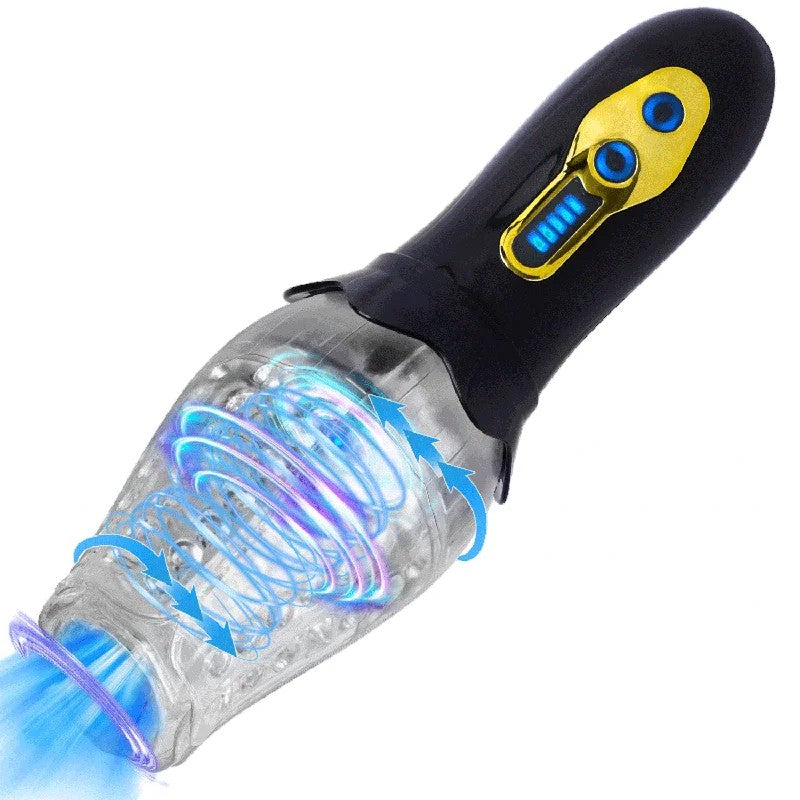 Lurevibe–MaleRosePenisTrainerRotatingVibratingDeepthroatMasturbator