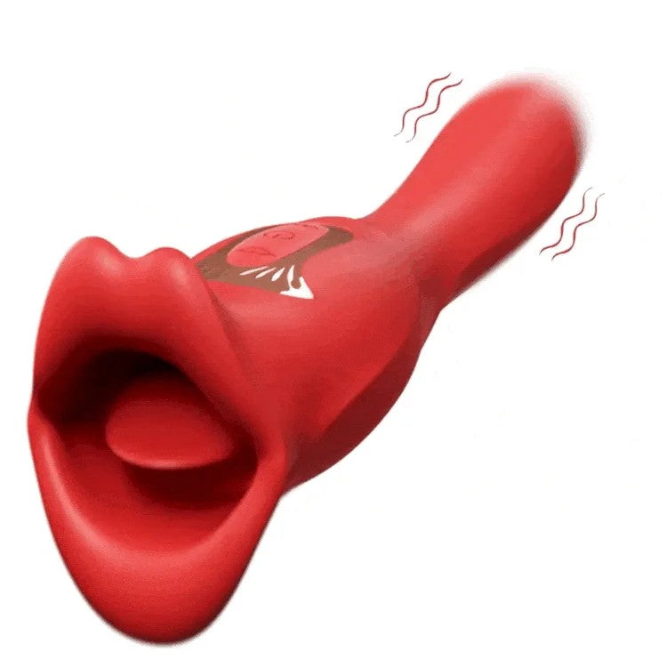 Lurevibe–RoseMuncherVibratorWithStick10VibrationModesAnd10FrenchKissingModes