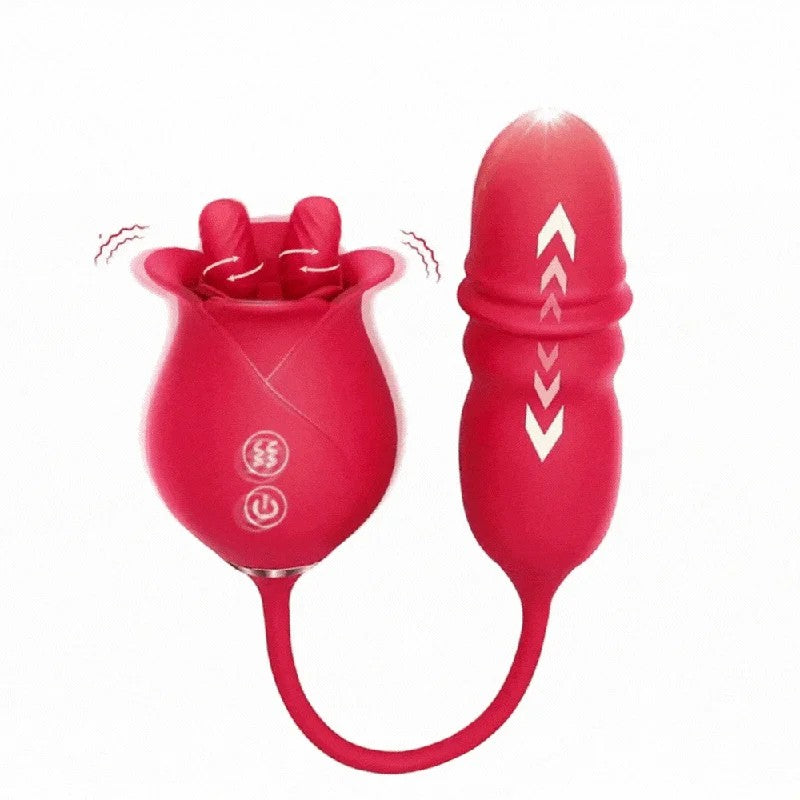 Lurevibe–RoseRomeoDualTongueRoseAdultToysVibrators10LickingThrust