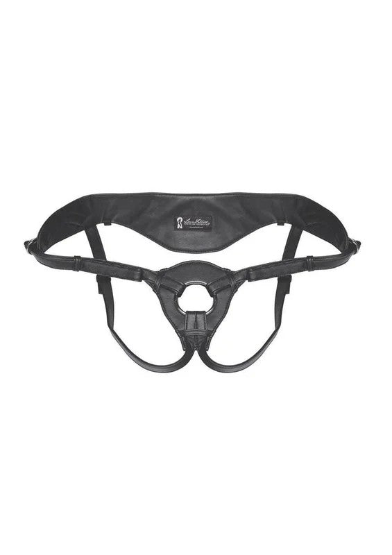 LuxFetishPatentLeatherStrap-OnHarnessAdjustable