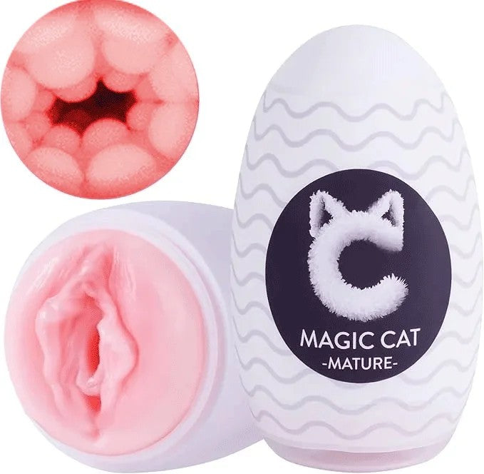 MagicCat-ultra-stretchyMasturbatorEgg–HandheldMaleStrokerWithRealisticPocketPussy