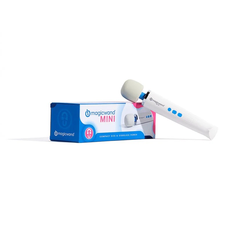 MagicWand–MagicWandMiniRechargeableWandMassager(White/Blue)
