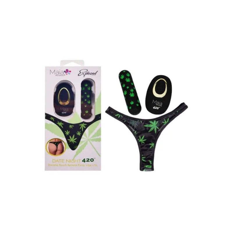 Maia–DateNight420DiscretePouchRemoteVibratingPanty–(S/M)