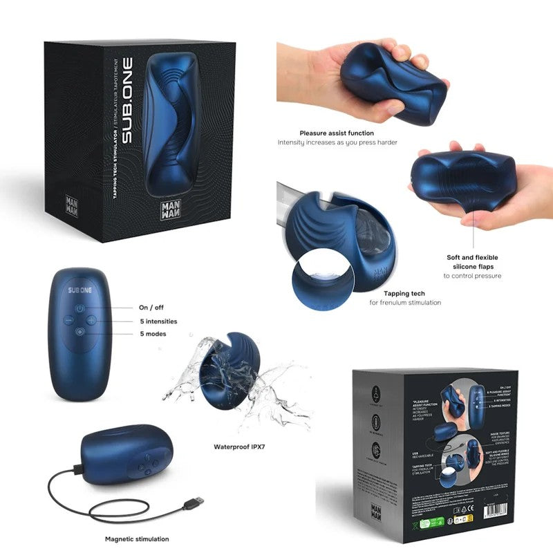 MANWAN–Sub.OneMaleVibratingMasturbator–(Blue)