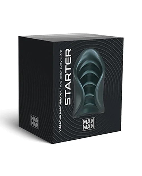 ManwanStarterTravelVibratingMasturbator–PineGrey