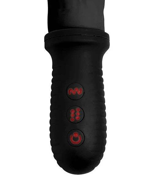 MasterSeries8XAutoPounderVibrating&ThrustingDildow/Handle–Black