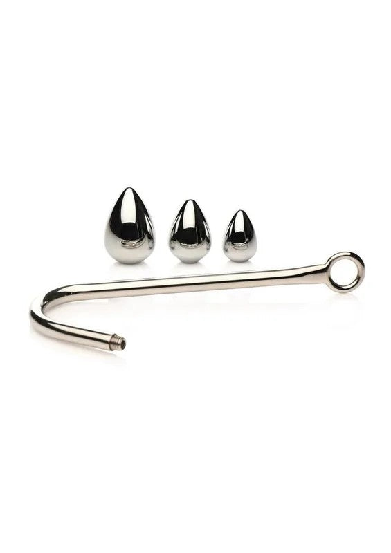 MasterSeriesAnalHookTrainerwith3Plugs–Stainless