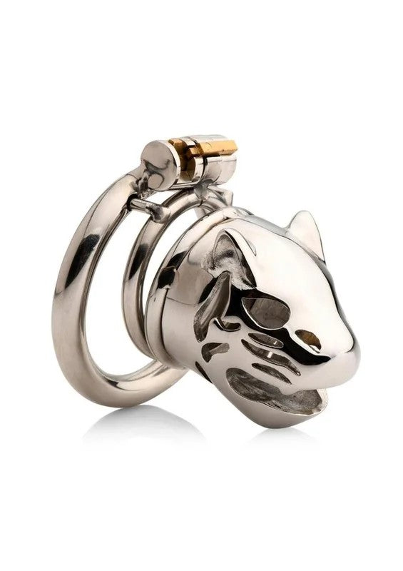 MasterSeriesCagedCougarStainlessSteelLockingChastityCage