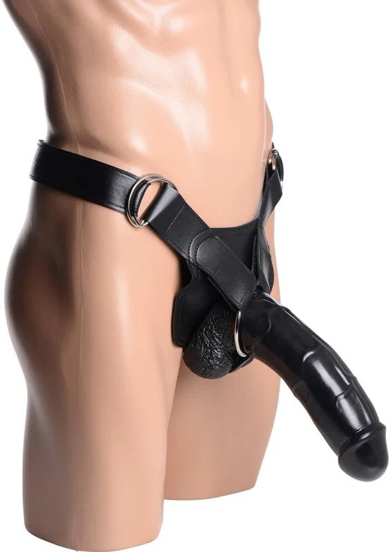 MasterSeriesInfiltratorIIHollowStrap-On+9inDildo