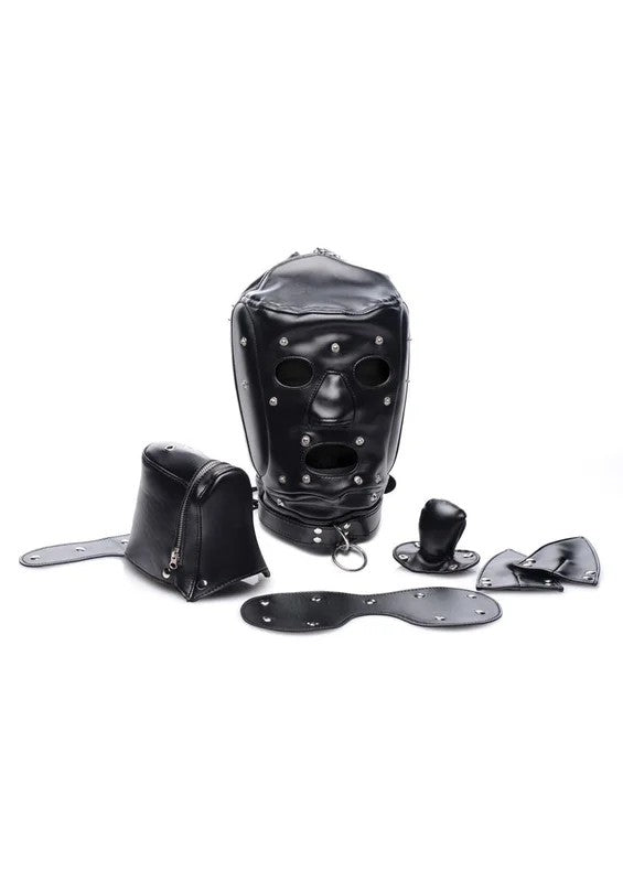 MasterSeriesMuzzledUniversalBDSMHoodwithRemovableMuzzle