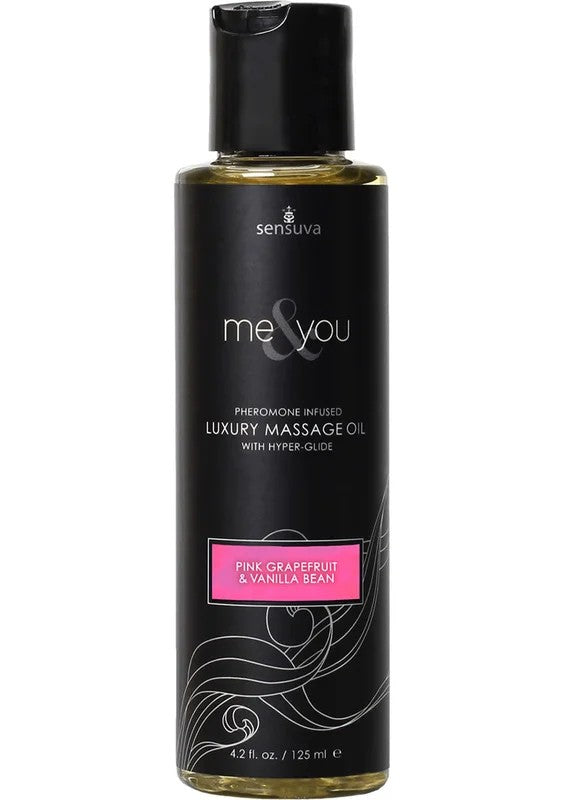 MeandYouPheromoneInfusedLuxuryMassageOilPinkGrapefruitVanillaBean