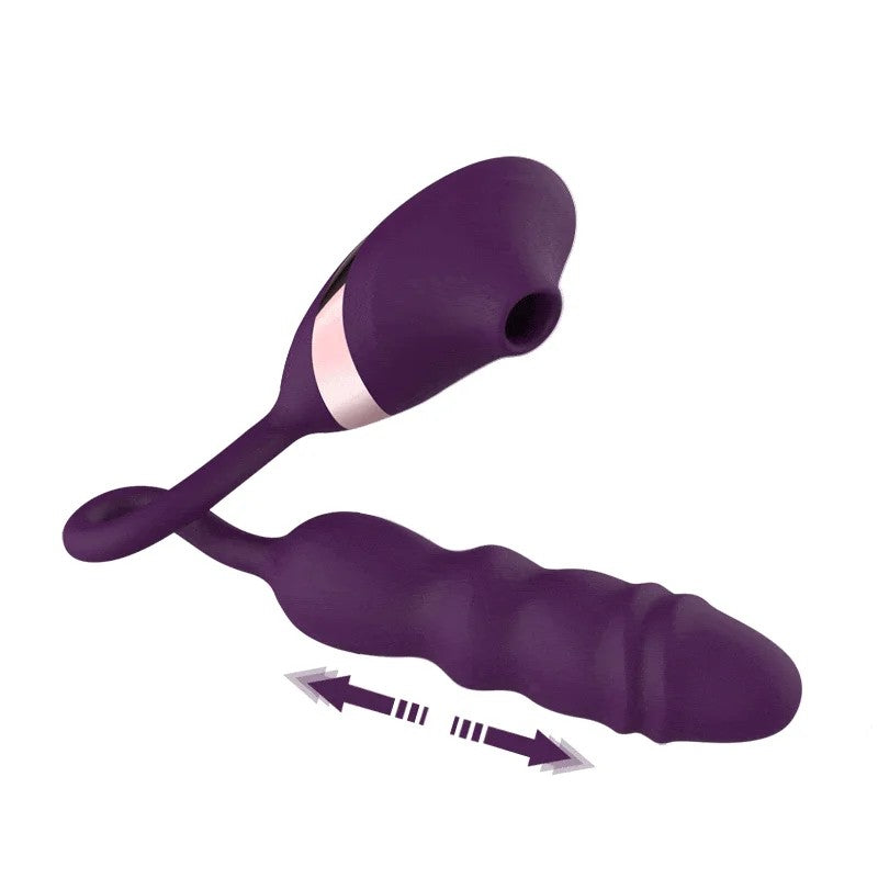 10FrequencySuckingTelescopicVibrator