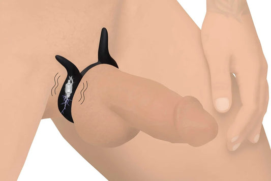 10XDualStimSiliconeCockRing