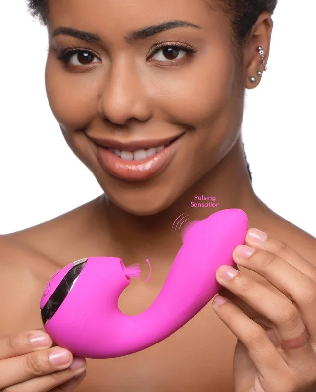 10XLickingG-ThrobRechargeableSiliconeVibrator