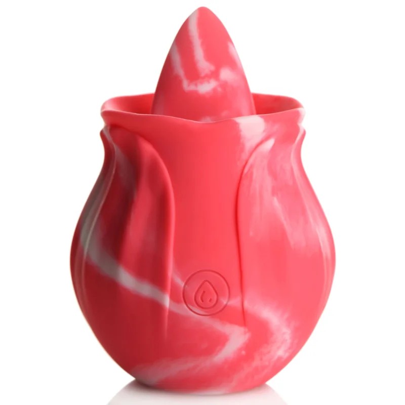 10XPinkTwirlSiliconeLickingRose