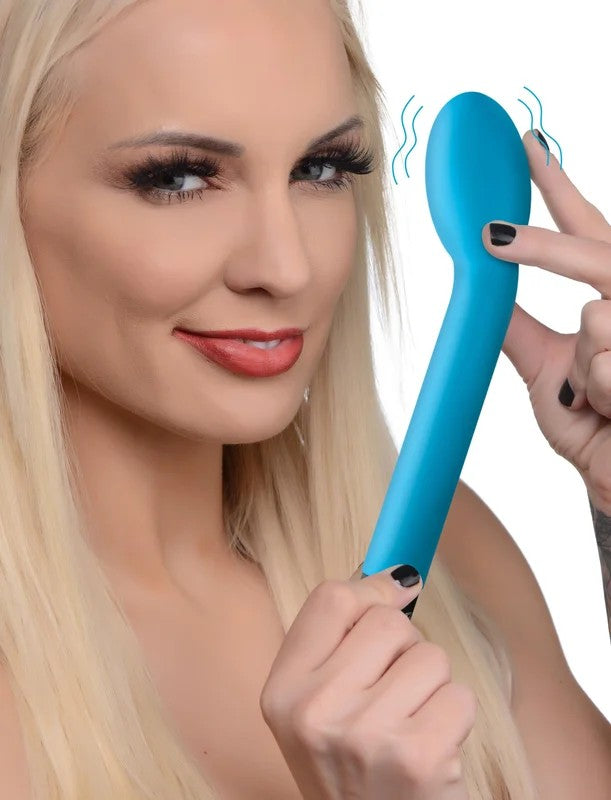 10XSiliconeG-SpotVibrator–Blue