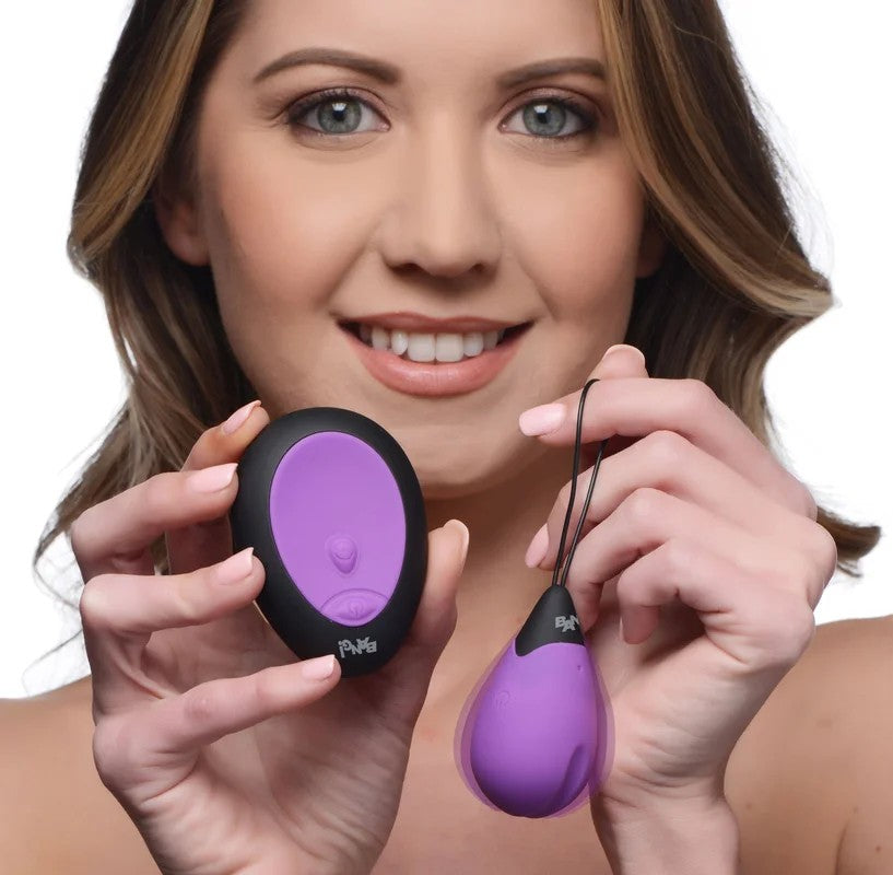 10XSiliconeVibratingEgg–Purple