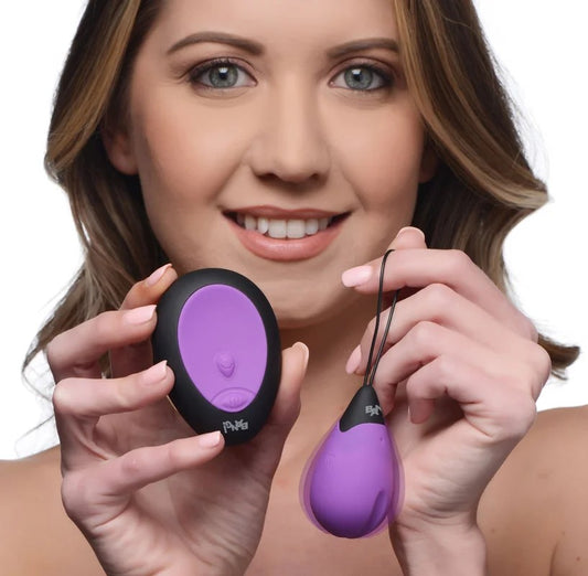 10XSiliconeVibratingEgg–Purple