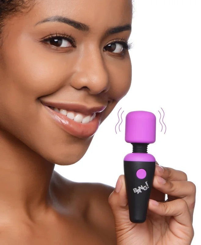 10XUltraPowerfulSiliconeMiniWand–Purple