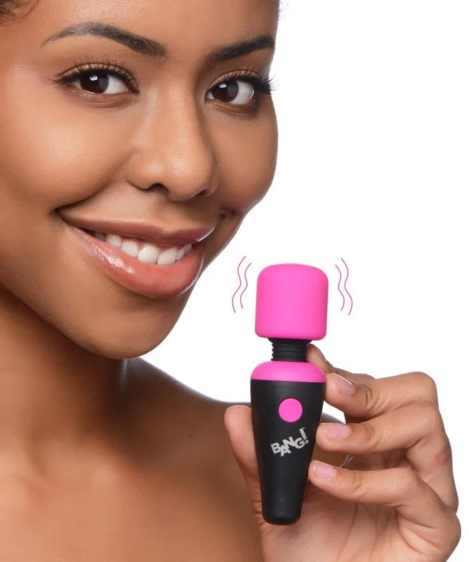 10XUltraPowerfulSiliconeMiniWand–Pink