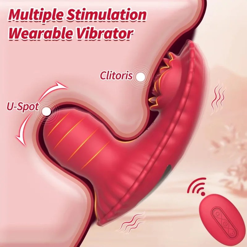2-in-1StraponRoseVibrator–RemoteControlG-Spot&ClitoralStimulation