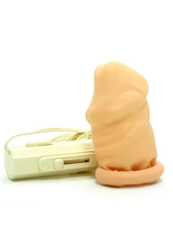 2-InchLatexMultiSpeedVibratingPenisExtensionSleeve