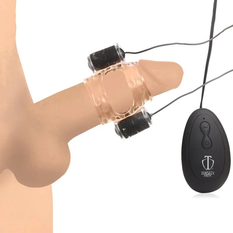 20XDualVibratingCockTeaserPenisRingwithRemote