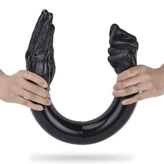 25.8‘’FistingHandDildo|DoubleSideBlackDildosforMen